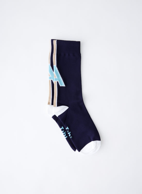 Navy Alphabet Socks