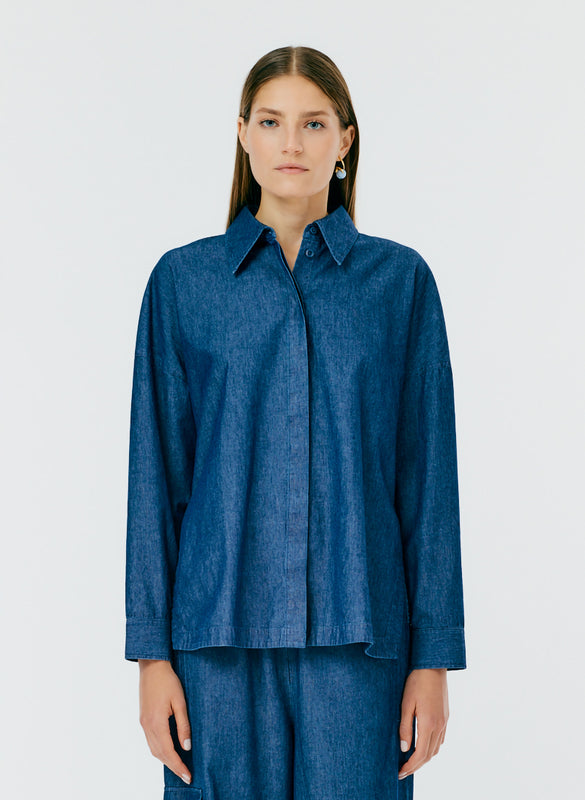 Light Weight Denim Oversized Gabe Shirt