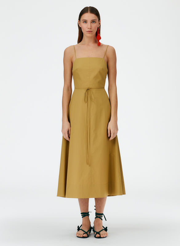 Eco Poplin Strappy Dress