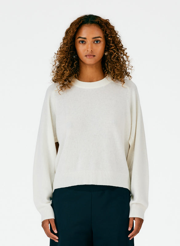 Feather Weight Cashmere Open Sleeve Cocoon Sweater