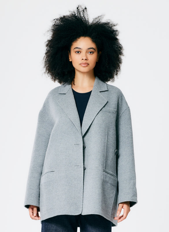 Luxe Double Faced Wool Angora Liam Blazer