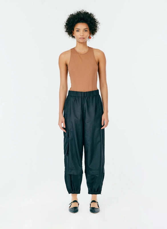 Crispy Nylon Pull On Wilt Jogger- Long