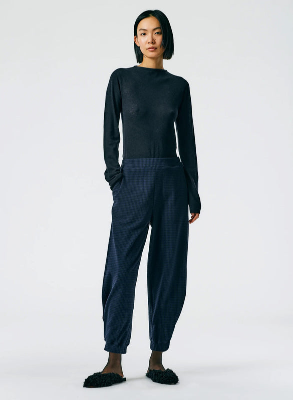 Camille Check Kat Sculpted Pull On Pant - Long