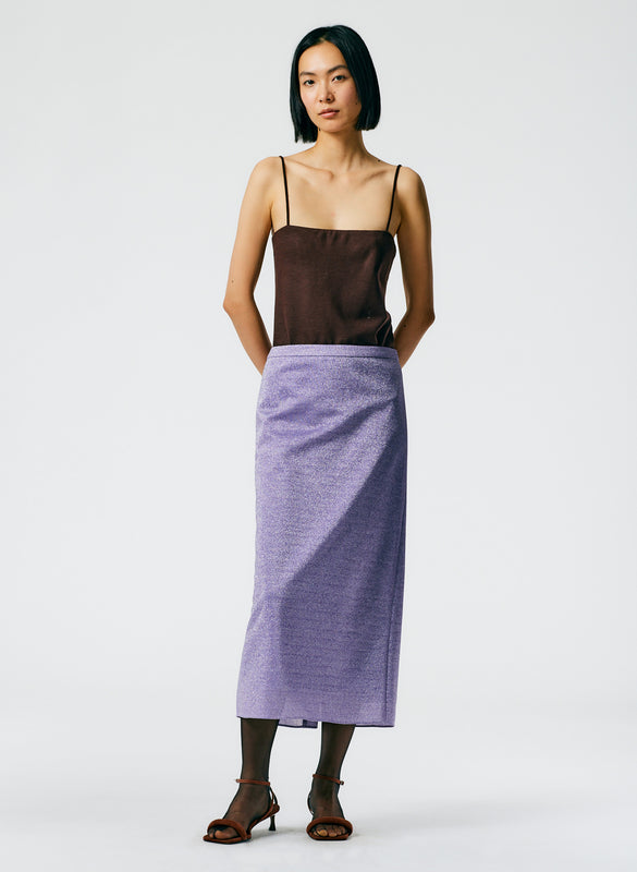 Lurex Haze Pencil Skirt