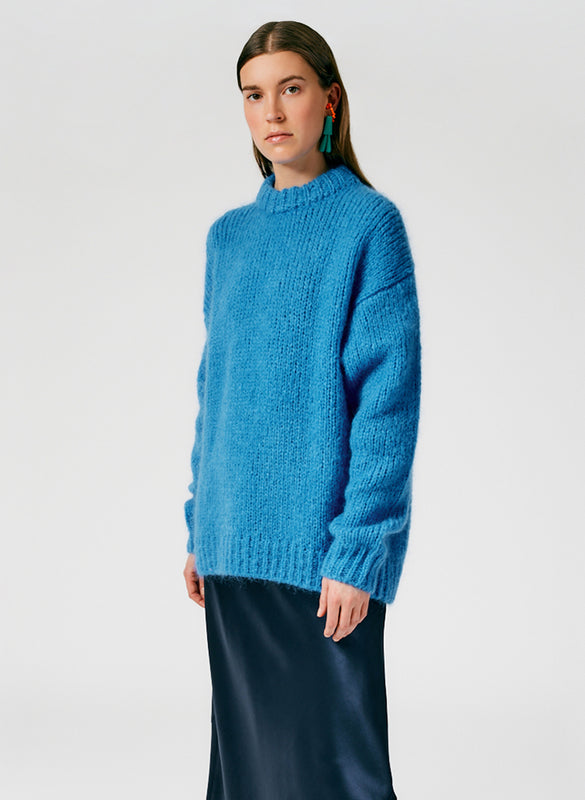 Claude Mohair Crewneck Easy Pullover