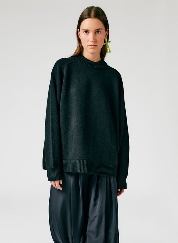 Cashmere Sweater Crewneck Oversized Pullover