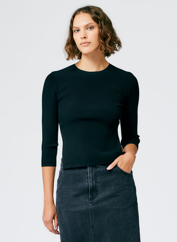 Giselle Stretch Sweater Circle Openback Pullover