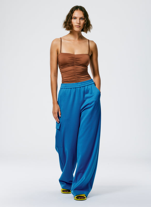 Active Knit Wide Leg Pull On Pant