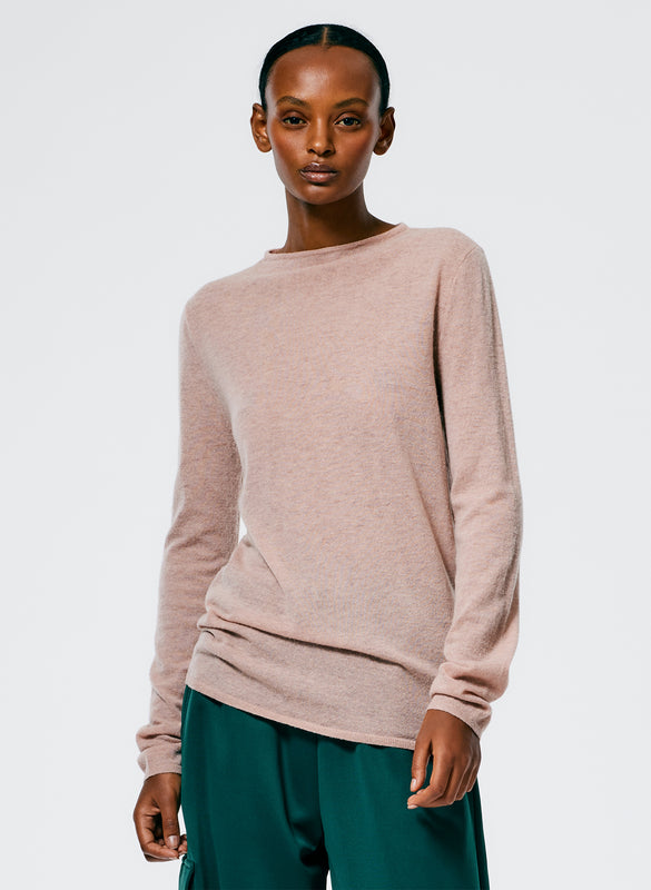 Skinlike Mercerized Wool Soft Sheer Pullover