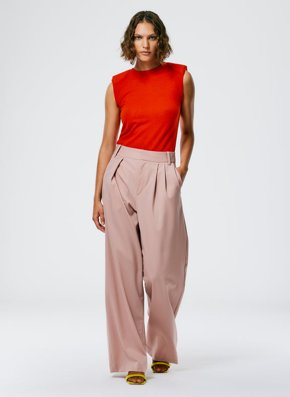 Cassius Suiting Asymmetrical Pleat Stella Pant