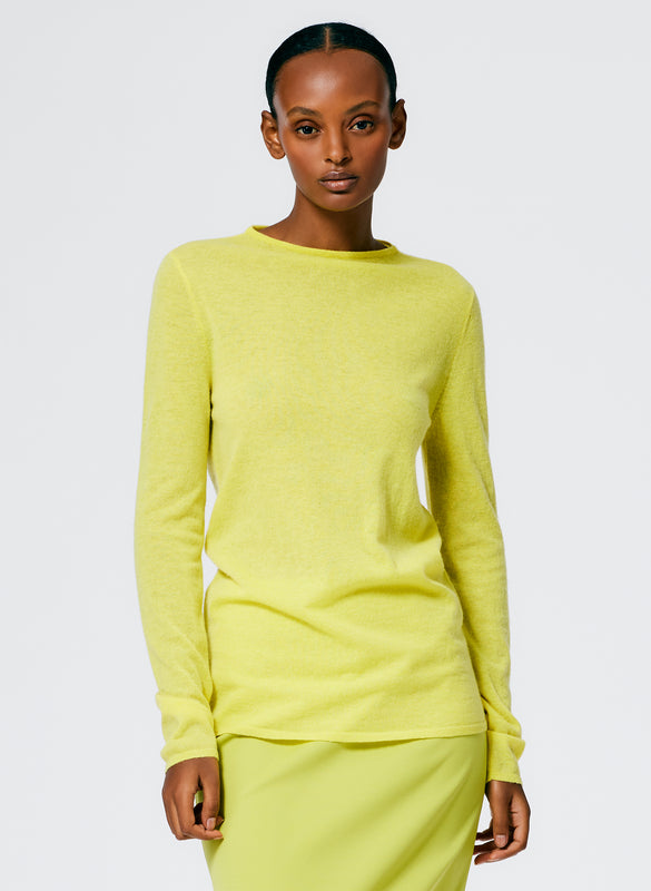 Skinlike Mercerized Wool Soft Sheer Pullover