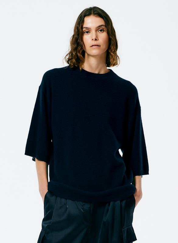 Feather Weight Cashmere Oversized Easy T-Shirt