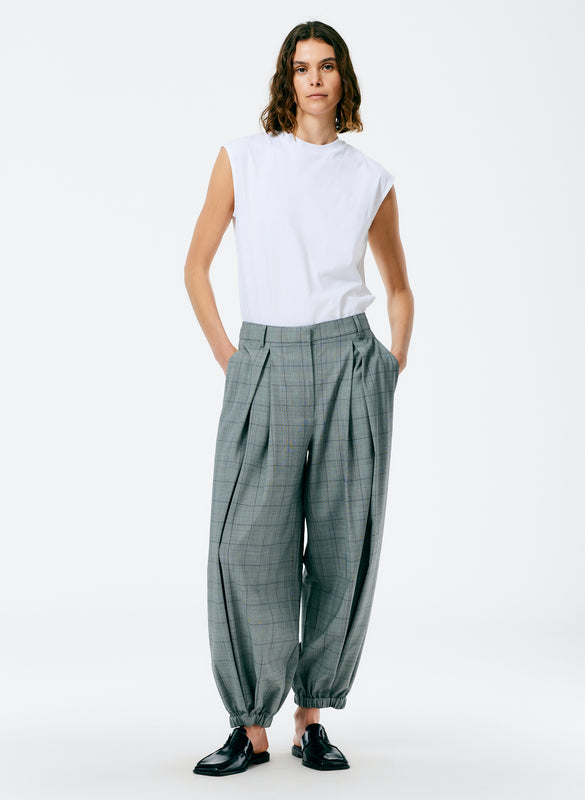 Menswear Suiting Pleated Balloon Pant - Long