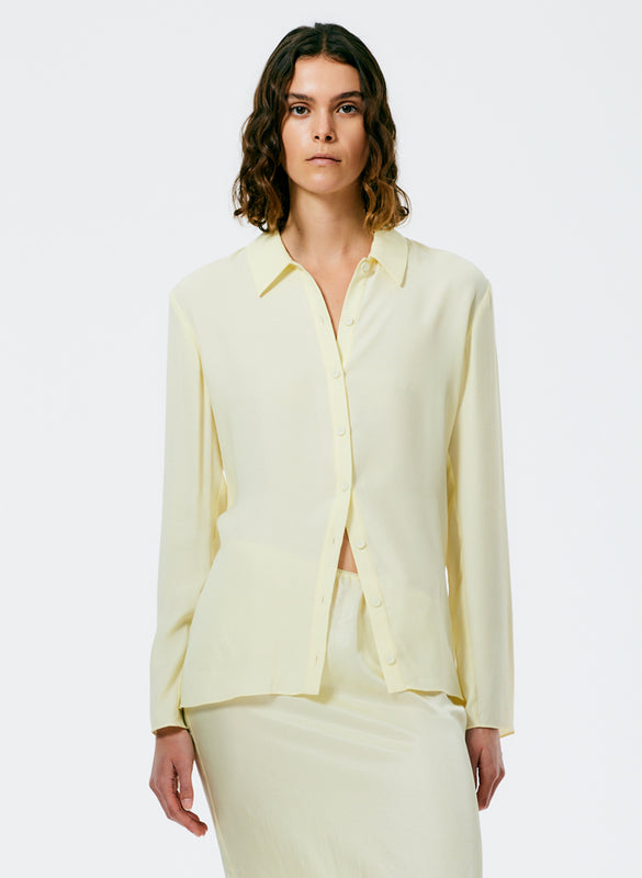 Feather Weight Eco Crepe Slim Shirt