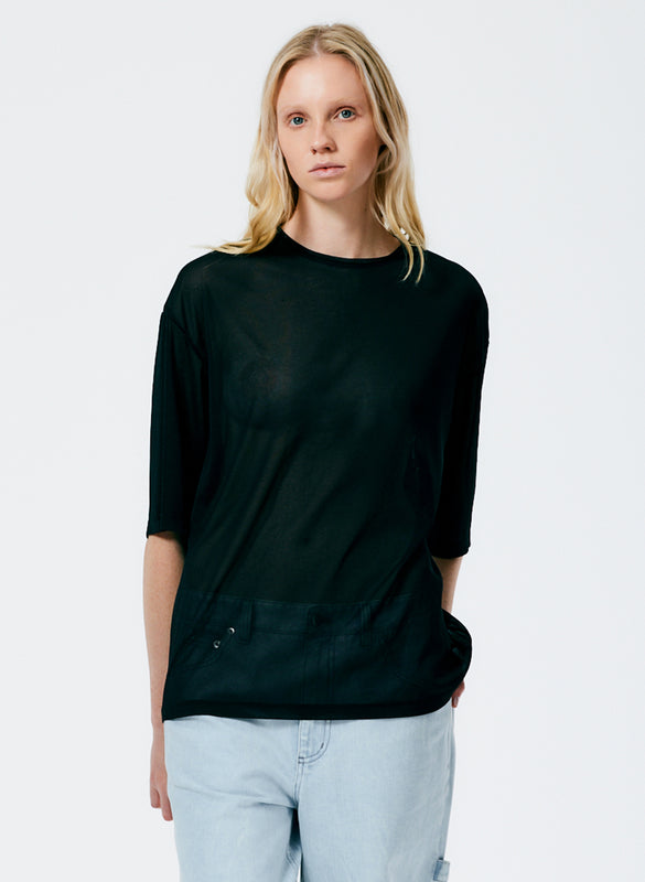 Sheer Gauze Easy T-Shirt