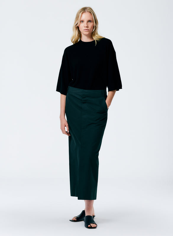 Arun Suiting Back Wrap Maxi Skirt